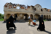 Parishioners celebrate Holy Trinity Day at damaged convent in Donetsk region amid Russia-Ukraine conflict