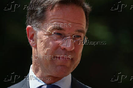 Foreign ministers and NATO Secretary General Mark Rutte meet, in Rome