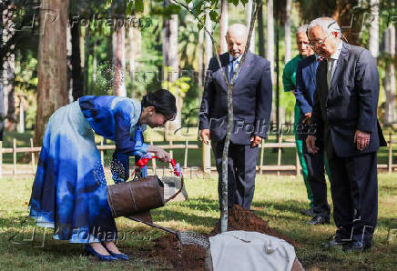 Japan's Princess Kako visits Botanical Garden (Jardim Botanico), in Rio de Janeiro