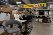 FILE PHOTO: Furniture is for sale at an At Home store in New York
