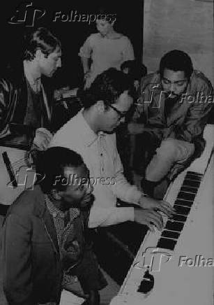 O cantor e compositor Gilberto Gil durante ensaio