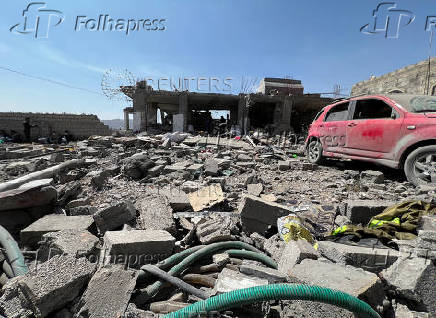 Aftermath of U.S. airstrike in Sanaa