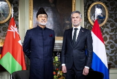 Sultan Haitham bin Tariq Al Said of Oman on a state visit to The Netherlands