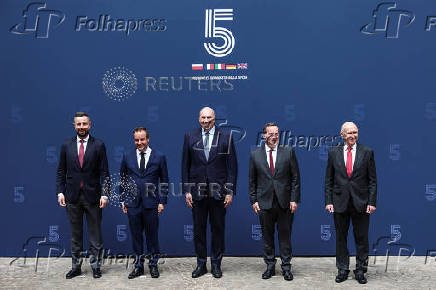 Meeting of the European Group of Five Defence Ministers at the Italian Air Force Headquarters in Rome