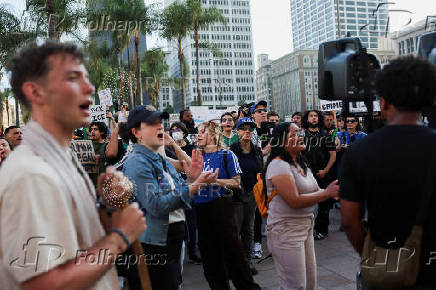 Protests against federal immigration sweeps continue, in Los Angeles
