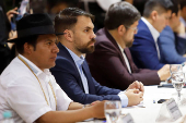Emergency meeting convened by the Supreme Electoral Tribunal (TSE) ahead of August 17 general elections, in Santa Cruz de la Sierra