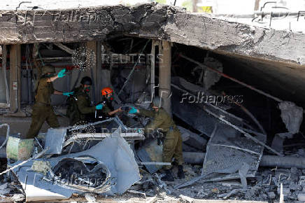 Aftermath of a missile strike from Iran on Israel, at Soroka Medical Center, in Beersheba