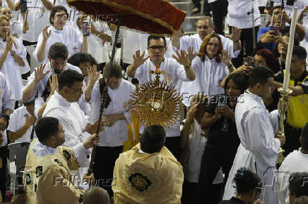 Celebração de Corpus Christi em Belém