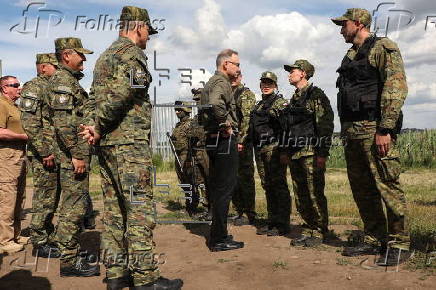 President of the Republic of Poland Andrzej Duda visit Polish-Belarus border