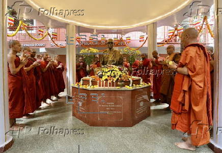 Buddhist monks attend Guru Purnima prayers in Bangalore