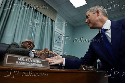 FILE PHOTO: U.S. Transportation Secretary Sean Duffy is shown at a congressional hearing in Washington