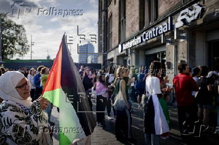 Protest in the Netherlands against famine in Gaza