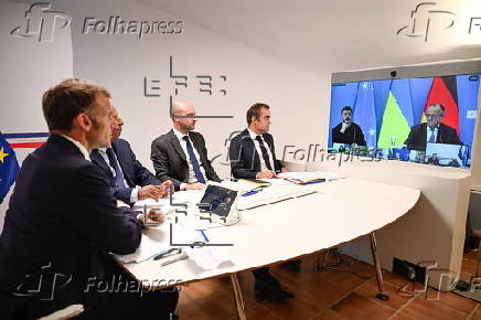 European leaders hold video conference on Ukraine