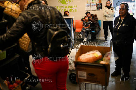 Food pantry is busy, weeks into the continuing U.S. government shutdown, in Denver