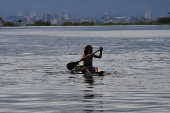Cacau Pirêra inundado pelo  Rio Negro