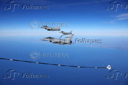 NATO's Ramstein Flag exercise above Denmark