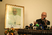 Coletiva de imprensa na catedral da Sé - Morte do  Papa Francisco