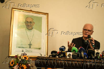 Coletiva de imprensa na catedral da Sé - Morte do Papa Francisco
