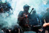 Argentine worker's unions protest President Javier Milei's administration during May Day celebrations