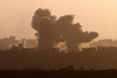Smoke rises from North Gaza after an explosion