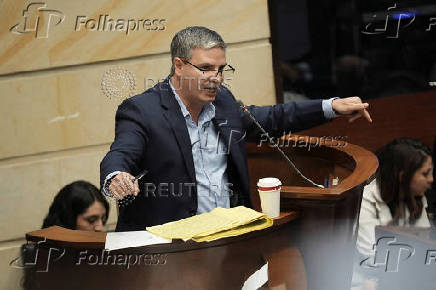 Debate on a labor reform proposed by Colombian President Gustavo Petro's government, in Bogota