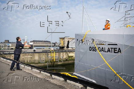 DSS Galatea arrives at Den Helder port