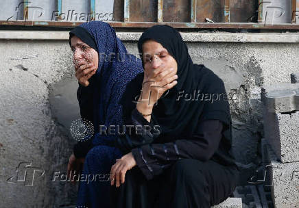 Funeral for Palestinians killed by Israeli fire while seeking aid in northern Gaza