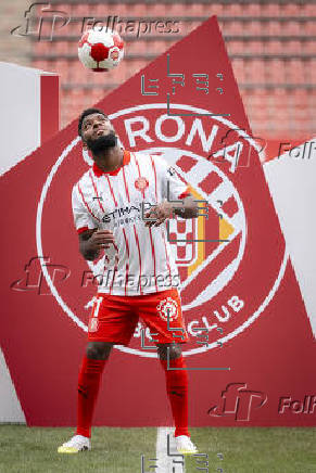 Presentación del nuevo jugador del Girona FC Thomas Lemar