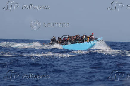 Sea-Watch 5 migrant search and rescue ship rescues migrants at the SAR zone off Libya