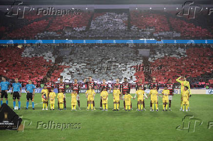 Partida entre Flamengo x Internacional RS pelas oitavas de final da Libertadores no Maracanã.