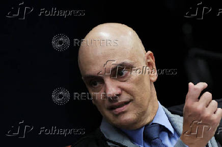 Brazil's Supreme Court Judge Alexandre de Moraes attends a session of the Supreme Court, in Brasilia