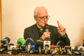 Coletiva de imprensa na catedral da Sé - Morte do  Papa Francisco