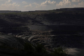 Iron ore open pit mine in Kryvyi Rih