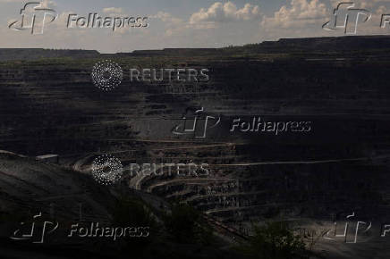 Iron ore open pit mine in Kryvyi Rih