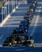 Rehearsal for Victory Day parade in Moscow