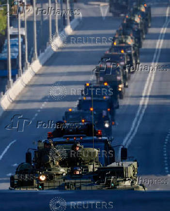 Rehearsal for Victory Day parade in Moscow