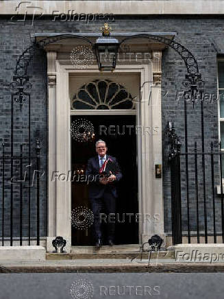 British Prime Minister Keir Starmer takes questions in parliament