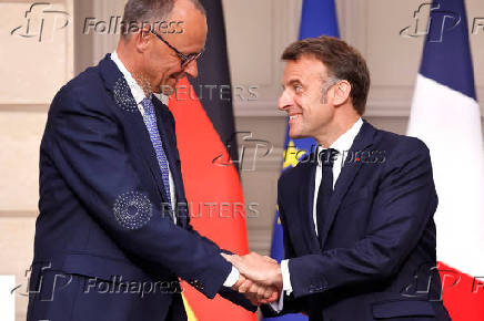 French President Macron meets newly elected German Chancellor Merz in Paris