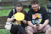 Pokémon Go Fest 2025 no Central Park, Nova York.