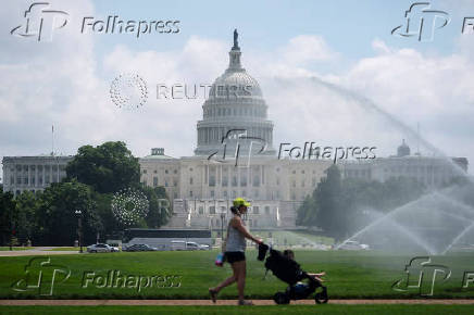 Daily Life in Washington D.C. as U.S. President Donald Trump Comteplates Military Action in Iran