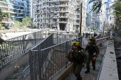 Aftermath of a strike from Iran on Israel, in Ramat Gan