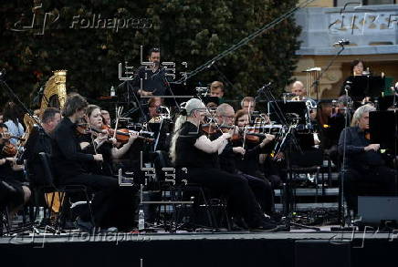 Outdoor classical music festival in Zagreb