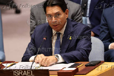 United Nations Security Council meeting about the conflict between Israel and Iran, in New York