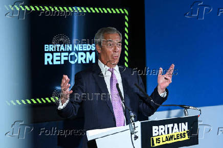 Britain's Reform UK Party press conference in London