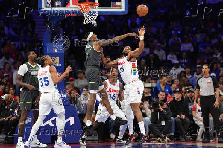 NBA: Minnesota Timberwolves at Philadelphia 76ers