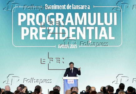 Romania's ruling coalition's presidential candidate Antonescu launches campaign program