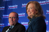 Federal Reserve Bank of Richmond President Thomas Barkin attends a conversation with the Economic Club of Washington DC