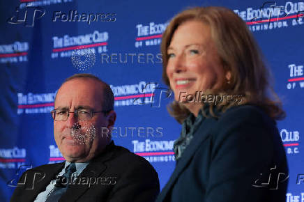 Federal Reserve Bank of Richmond President Thomas Barkin attends a conversation with the Economic Club of Washington DC