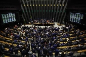 Plenário da Câmara dos Deputados durante sessão 