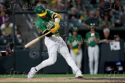 MLB: Los Angeles Angels at Athletics